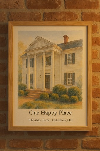 House portrait transformation